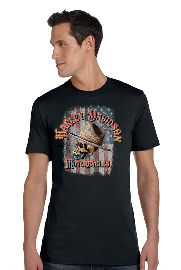 Harley Davidson / Skull w Hat Shirt