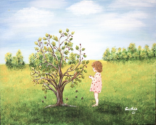 11x14 "Print" of my original 16x20 painting "FIG TREE FIXATION"