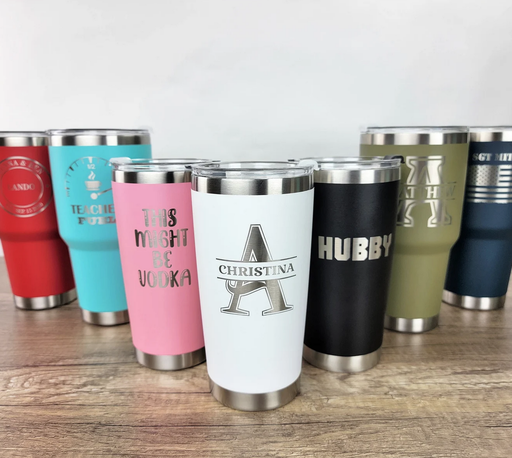 Custom Laser Engraved Tumblers